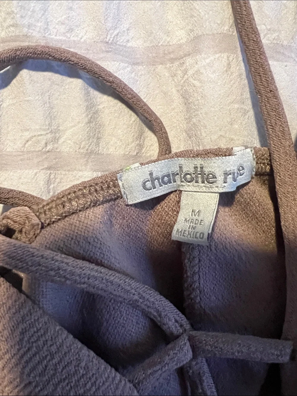 Charlotte Russe Brown Strappy Bodysuit - Picture 4 of 4